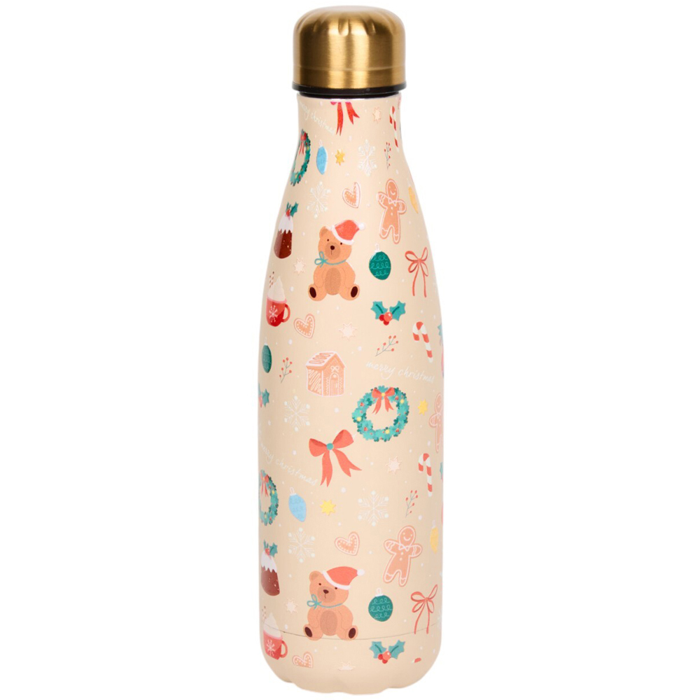 Stainless Steel Double Wall Vacuum Christmas Bottle Image 2