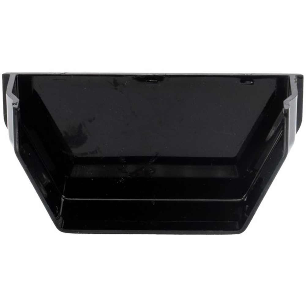 FloPlast Square Gutter Internal Stop End Black 114mm Image 2