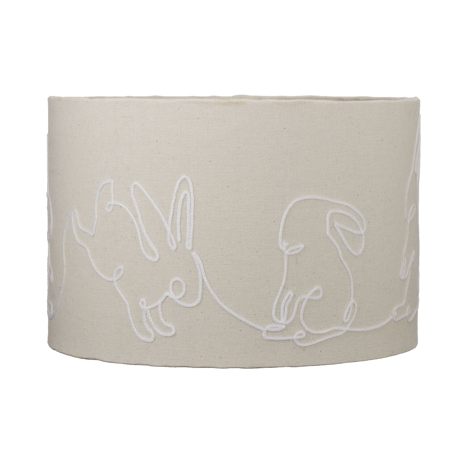 Embroidered Bunny Shade - White and Neutral Image 1