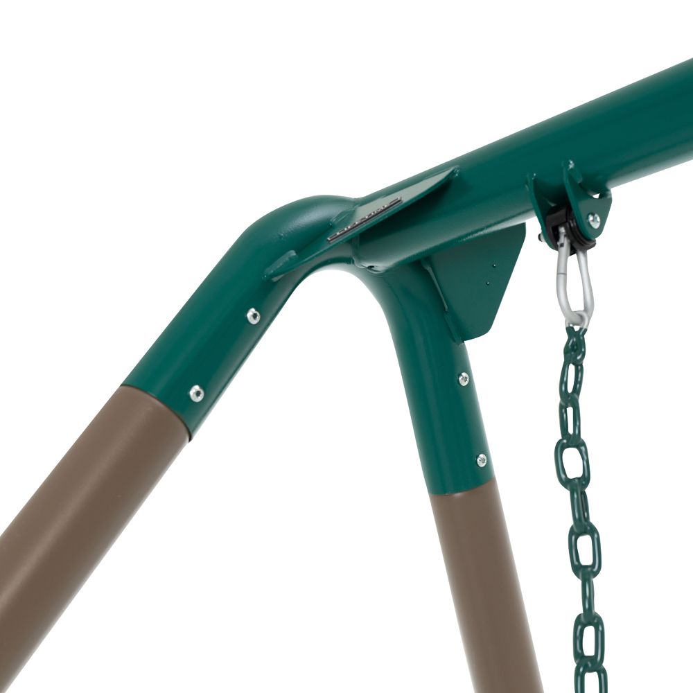 Lifetime Products Tan and Green Kids Swing Set Image 6