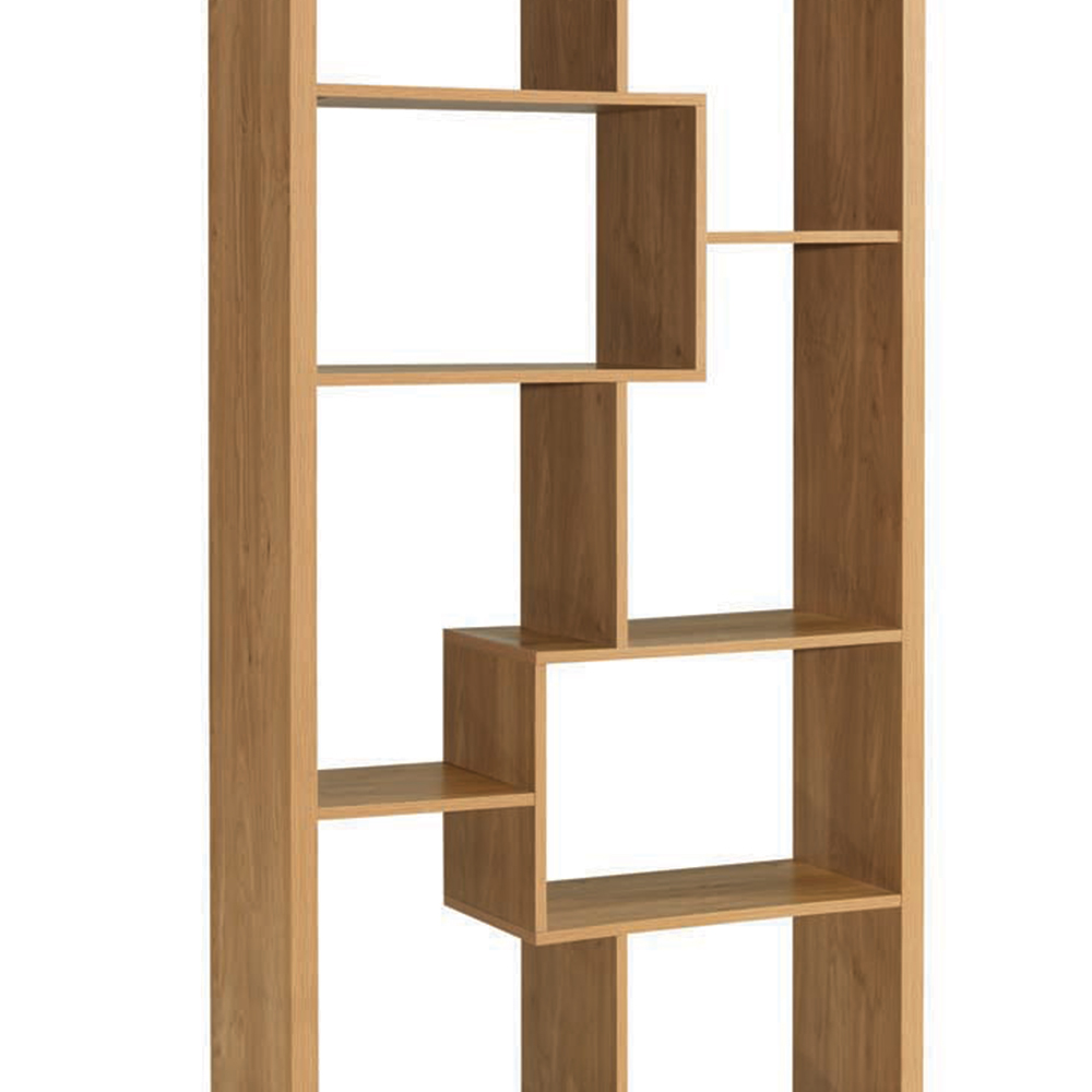 Quebec Multi Shelf Oak Effect Bookshelf Image 3