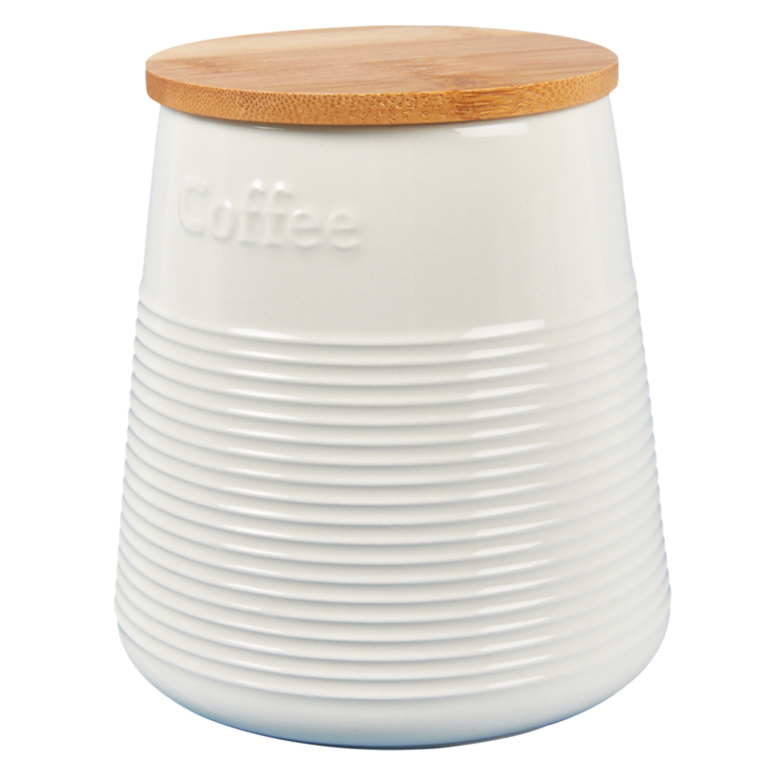 Conical Canister - Cream / Coffee Image 2