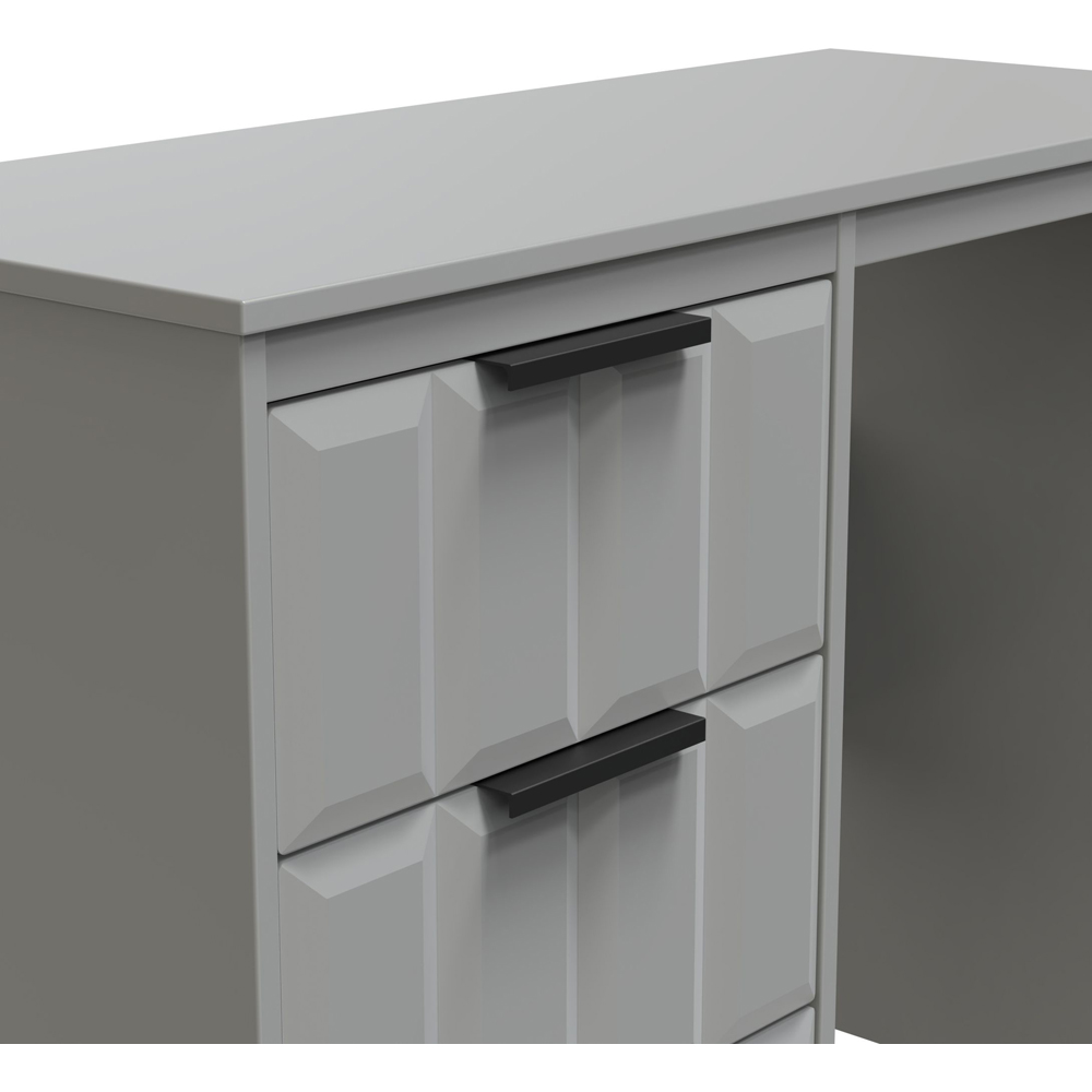 Crowndale New York 3 Drawer Dusk Grey Dressing Table Image 5