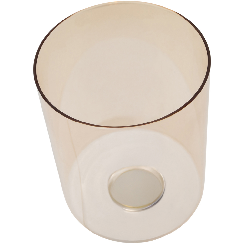 Happy Homewares Amber Tinted Glass Rectangular Shade 2 Pack Image 6