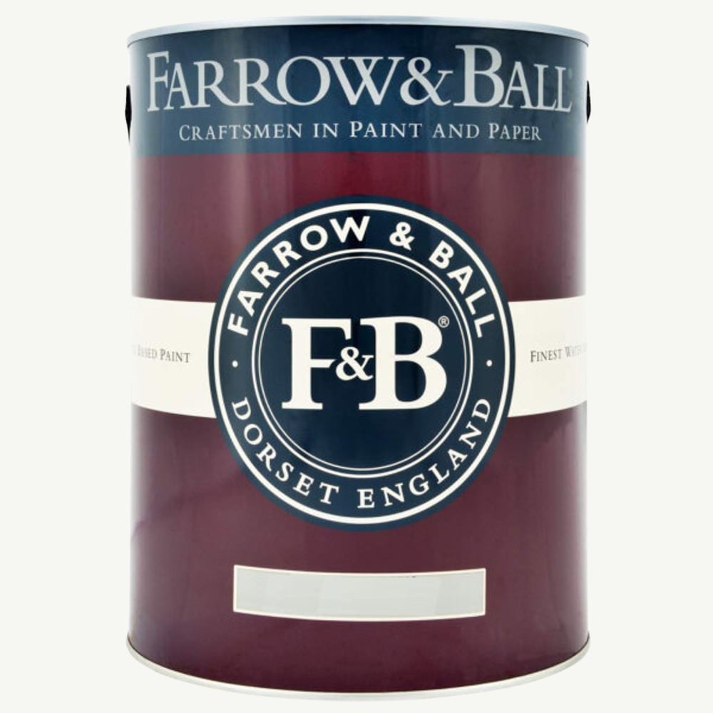 Farrow & Ball Interior Wood and Metal 2005 All White Flat Eggshell Paint 5L Image 2
