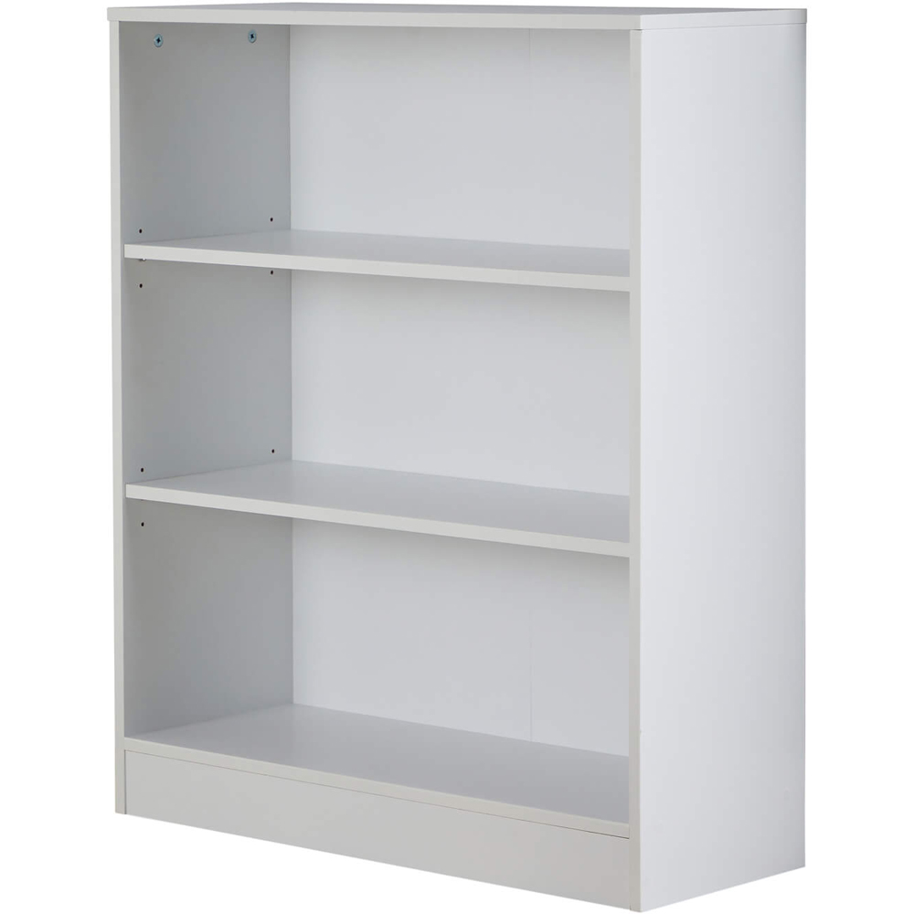 Home Source Clara 3 Shelf White Short Bookcase Image 2
