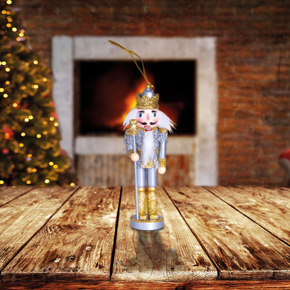 St Helens Gold Hat Multicolour Christmas Nutcracker Image 3