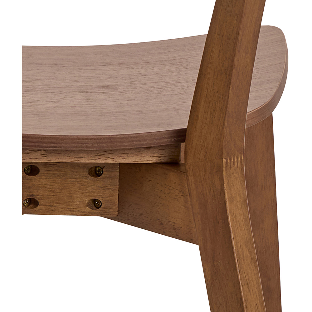 Florence Roxby 4 Seater 105cm Round Dining Table Walnut Image 6