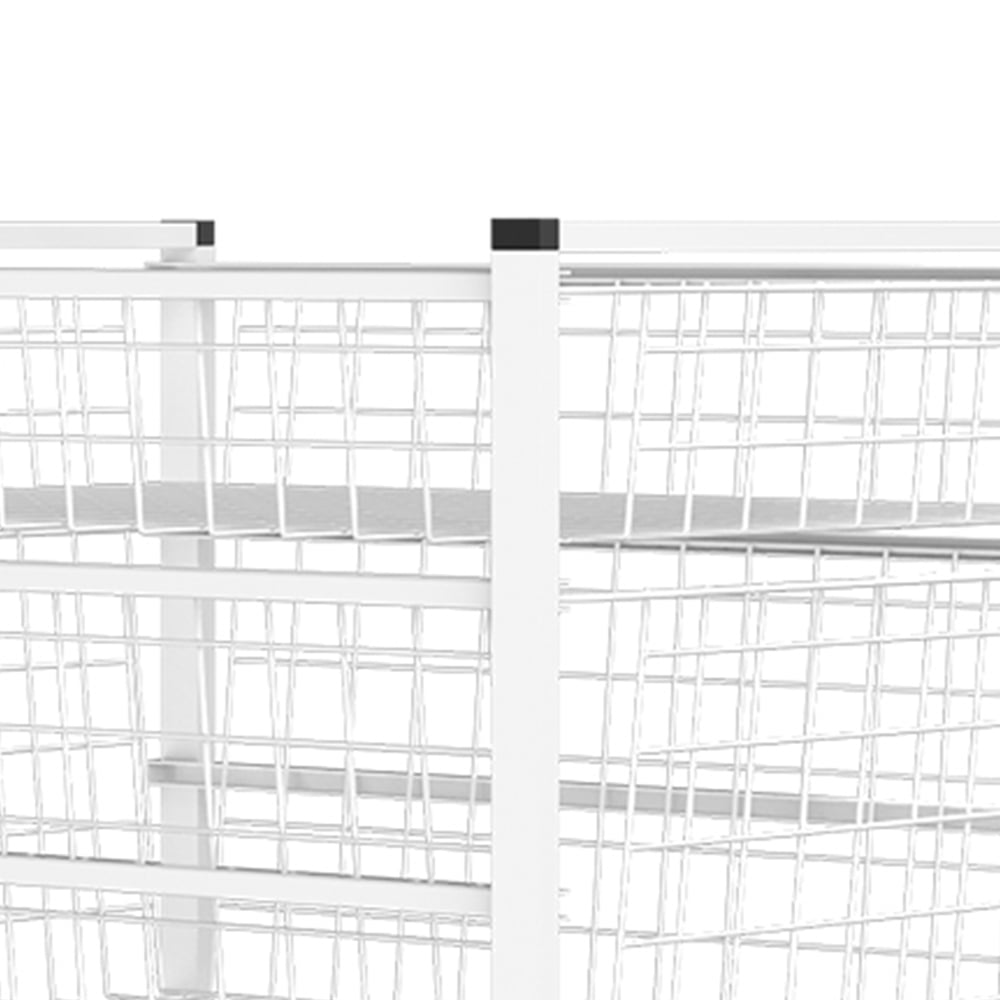 Flexi Shelving 5 Basket Wire Storage Unit Image 4