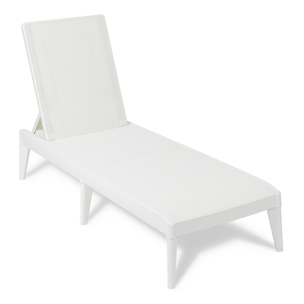 Sirolo White Sun Lounger Image 2