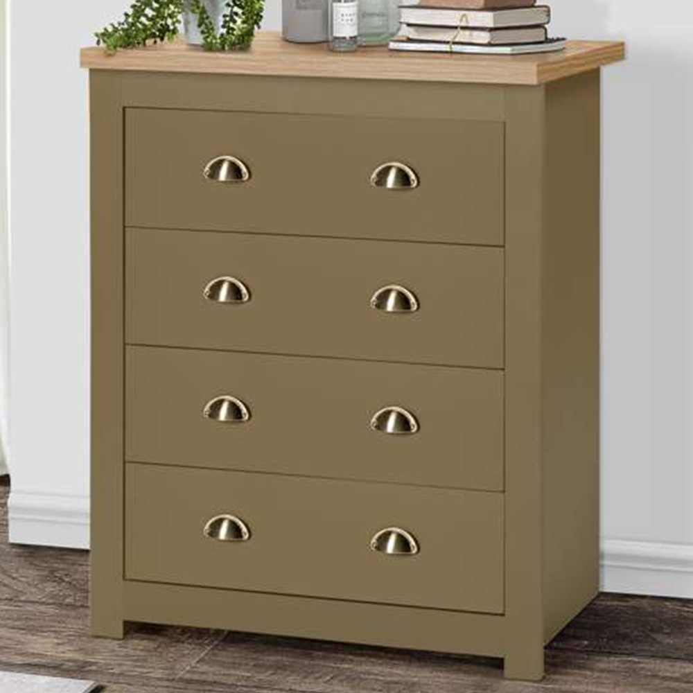 Birlea Highgate 4 Drawer Oak Storage Chest Image 1