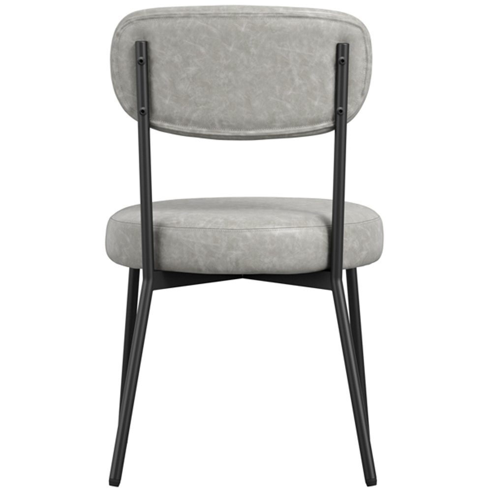 Smith Set of 2 Graphite Dining Chair Image 5