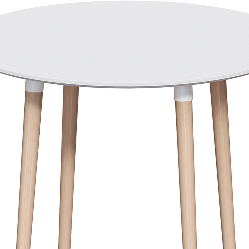 Vida Designs Batley 4 Seater Round Dining Table White Image 3