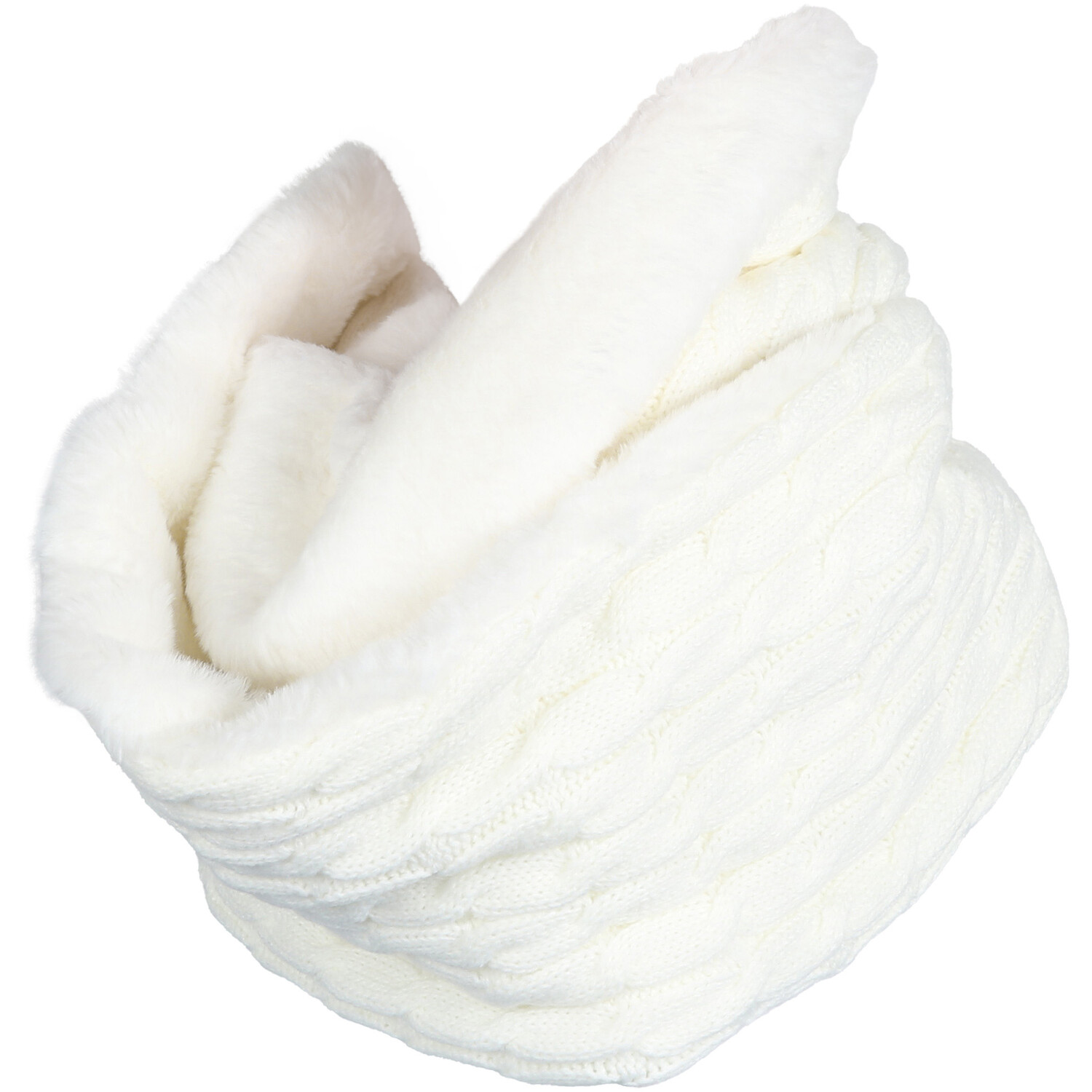 Neck Warmer with Fur Image 4