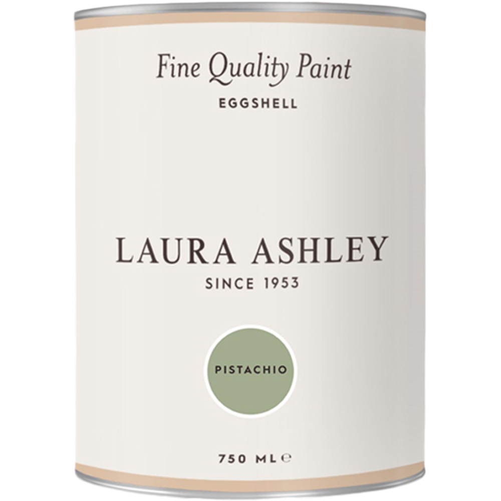 Laura Ashley Pistachio Eggshell Paint 750ml Image 2
