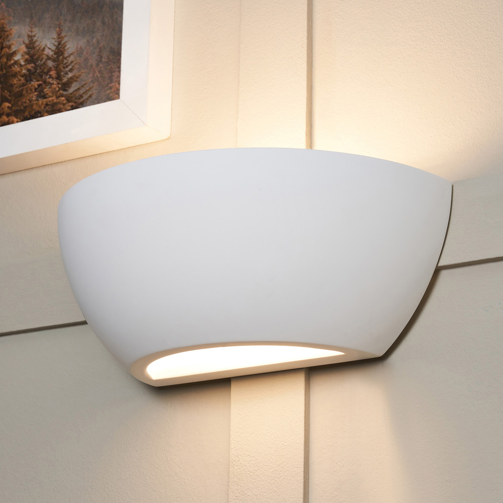 Inlight Prynce Paintable Plaster Up and Down Wall Light Image 2