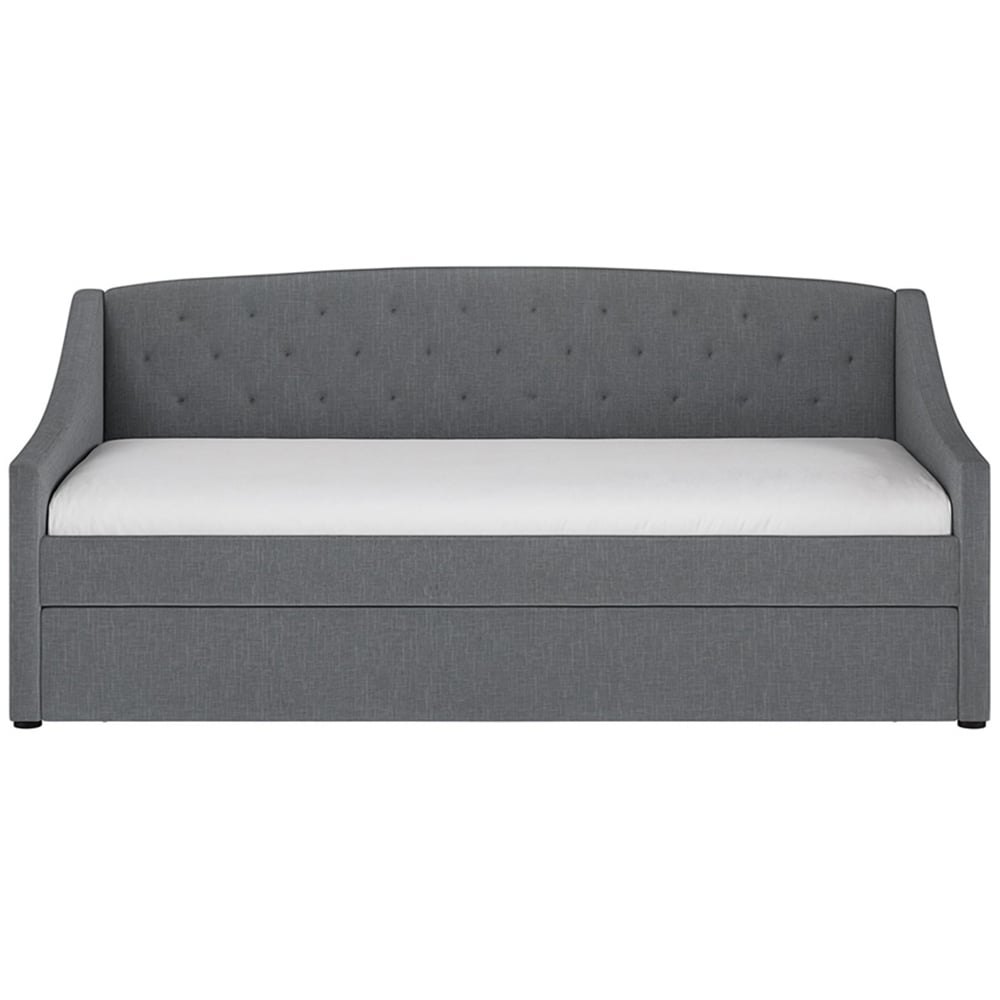 Flair Aurora Grey Fabric Daybed with Trundle Image 3