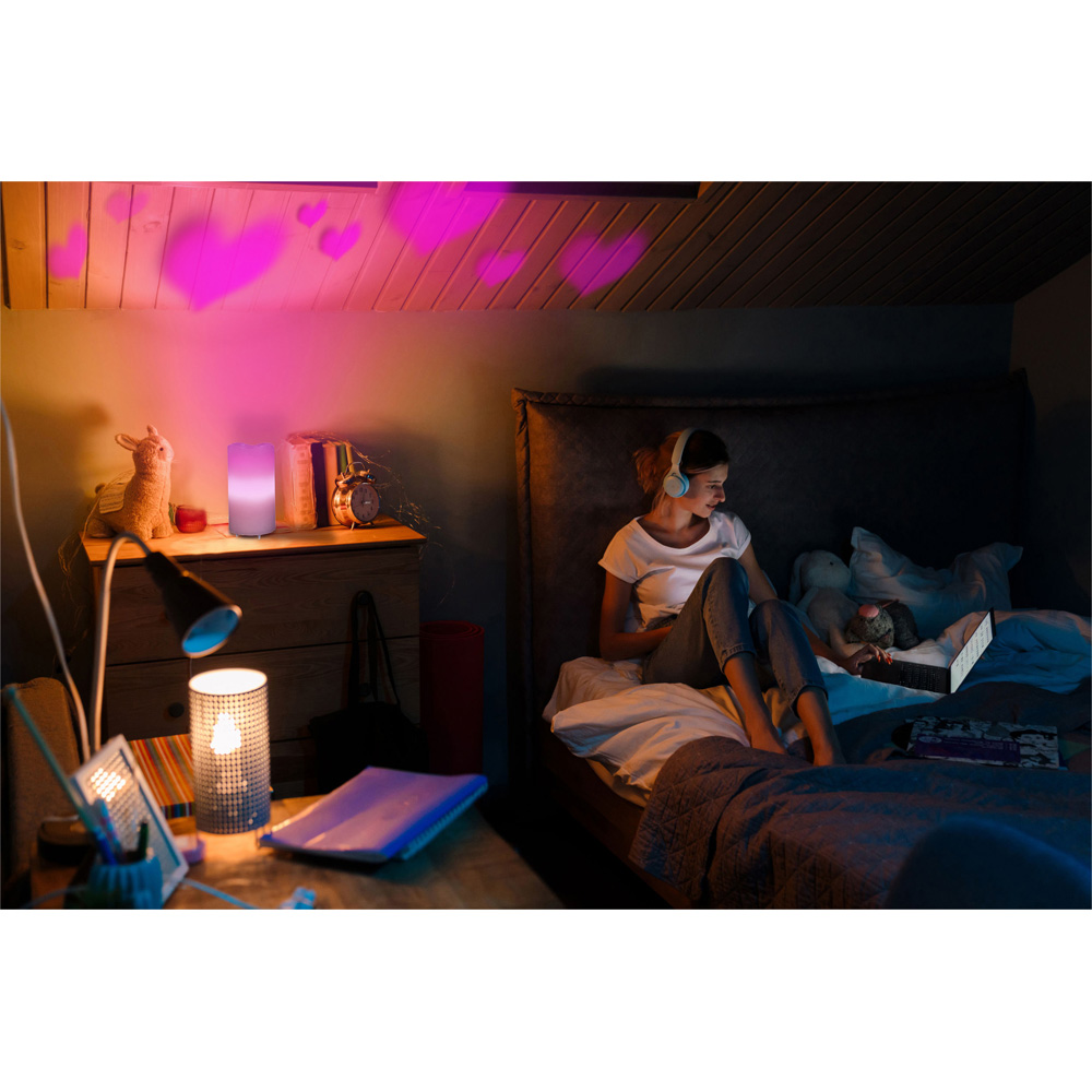 St Helens Pink Love LED Candle Projector Image 8