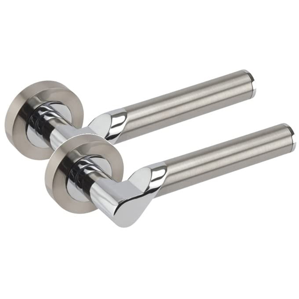 Golden Grace Satin Nickel Polished Chrome Titan Handle Pair 52mm 5 Pack Image 3