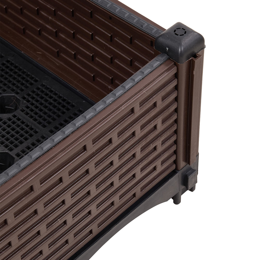 Living and Home Plastic Raised Garden Bed Planter Box 40 x 40 x 19cm Image 4