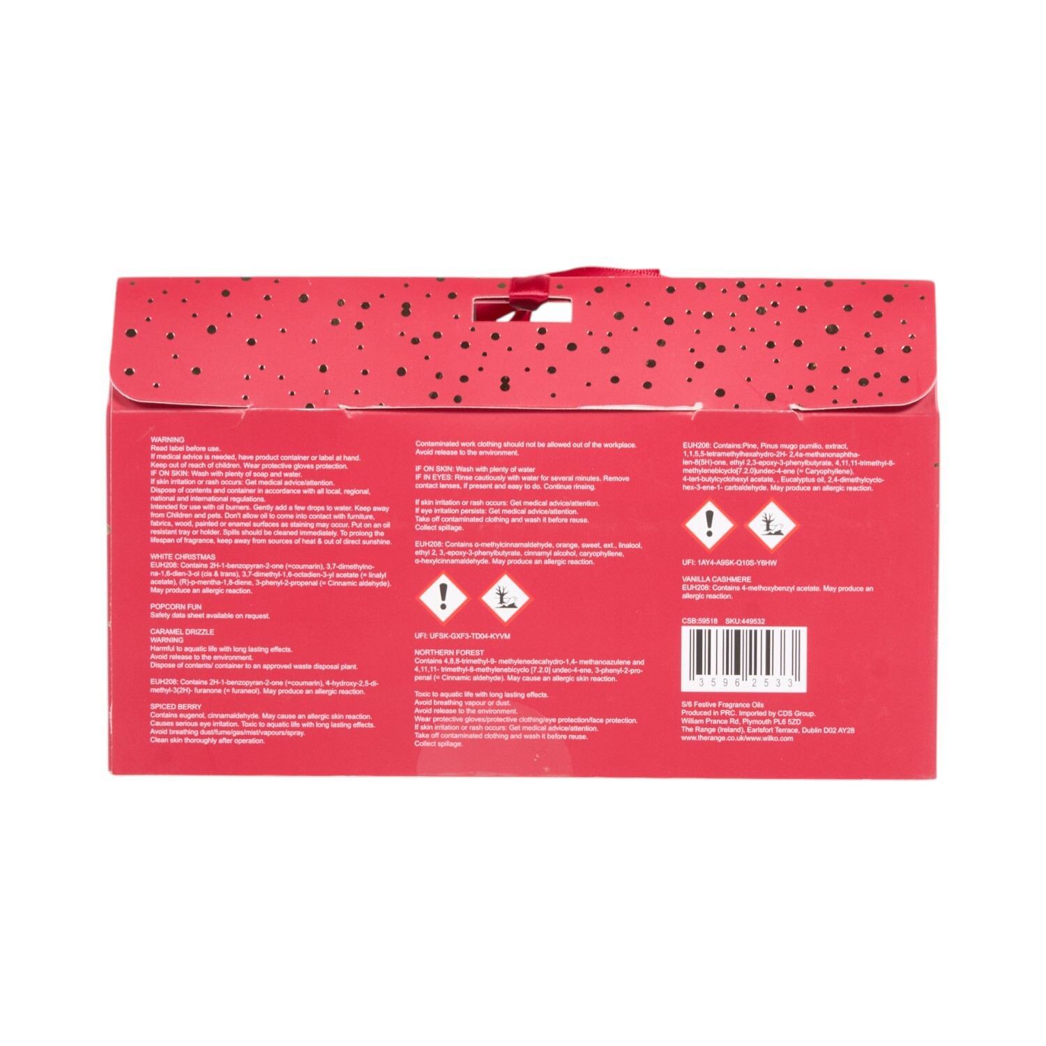 Set of 6 Festive Fragranced Oils Image 4