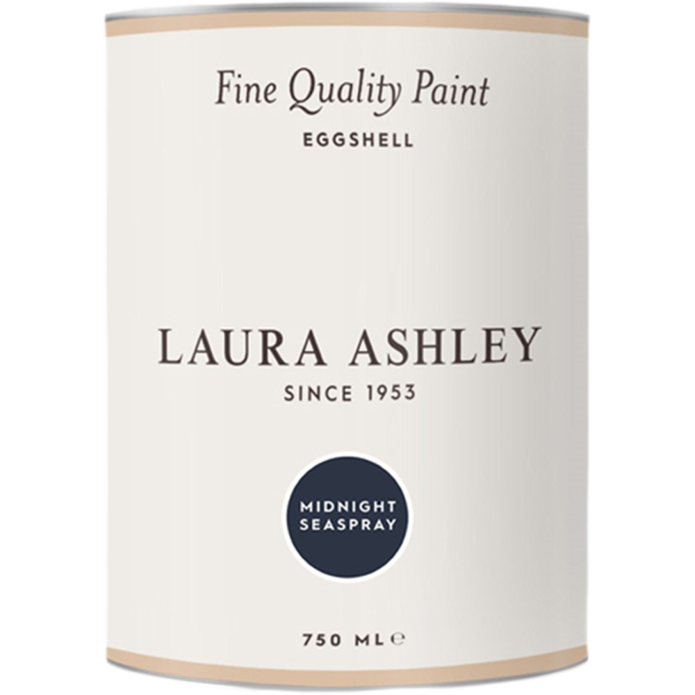 Laura Ashley Midnight Seaspray Eggshell Paint 750ml Image 2