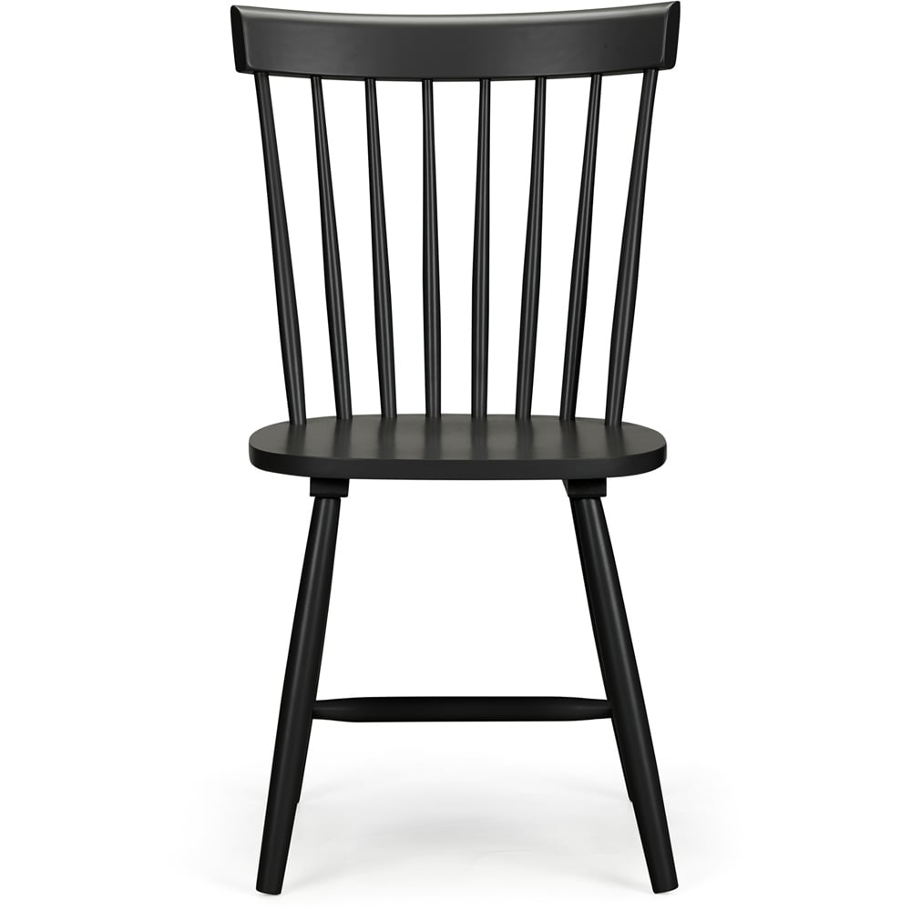 Julian Bowen Torino Set of 4 Black Chairs Image 3