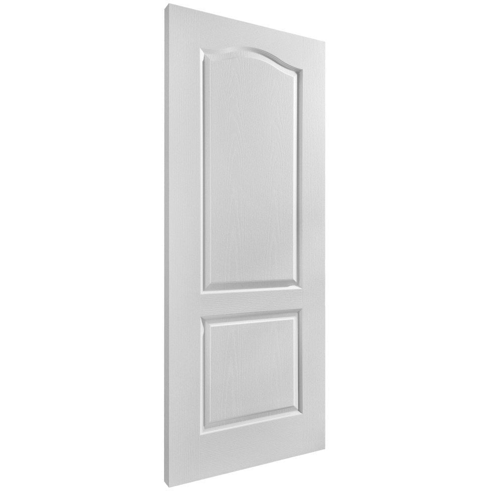 Classique White Moulded Textured 2 Panel FD30 Internal Fire Door 1981 x 838 x 44mm Image 3
