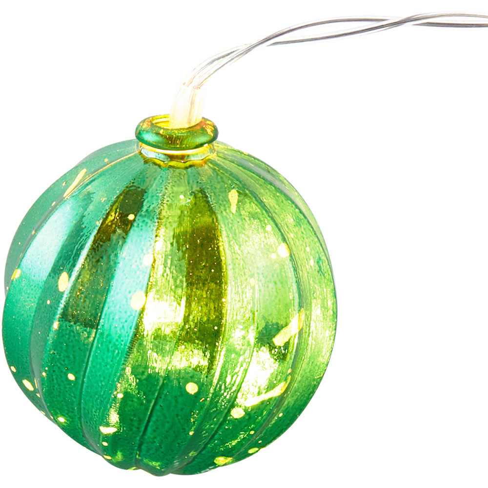 Living and Home 20 Multicoloured LED Christmas Bauble String Light Image 3