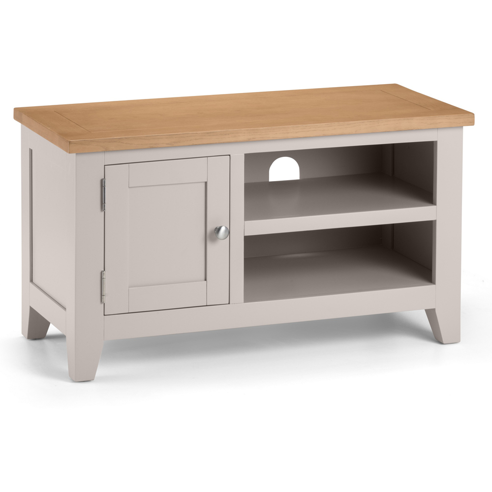 Julian Bowen Richmond Grey and Pale Oak TV Unit Image 2