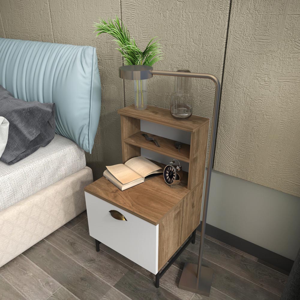 Decorotika Cressi Nightstand Bedside Table Image 4