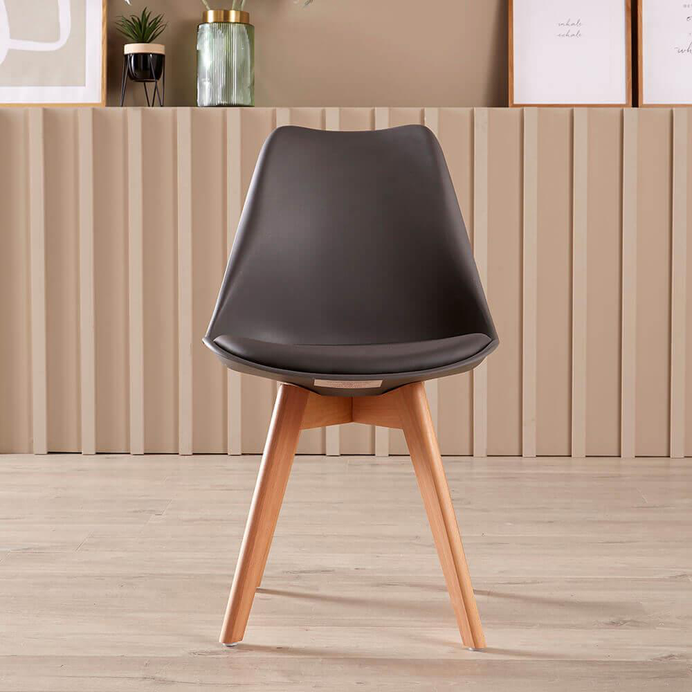 Home Source Braga 4 Seater White Dining Table with Grey Lisbon Chairs Image 7