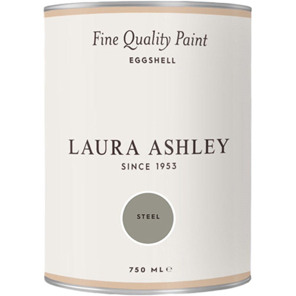 Laura Ashley Steel Eggshell Paint 750ml Image 2