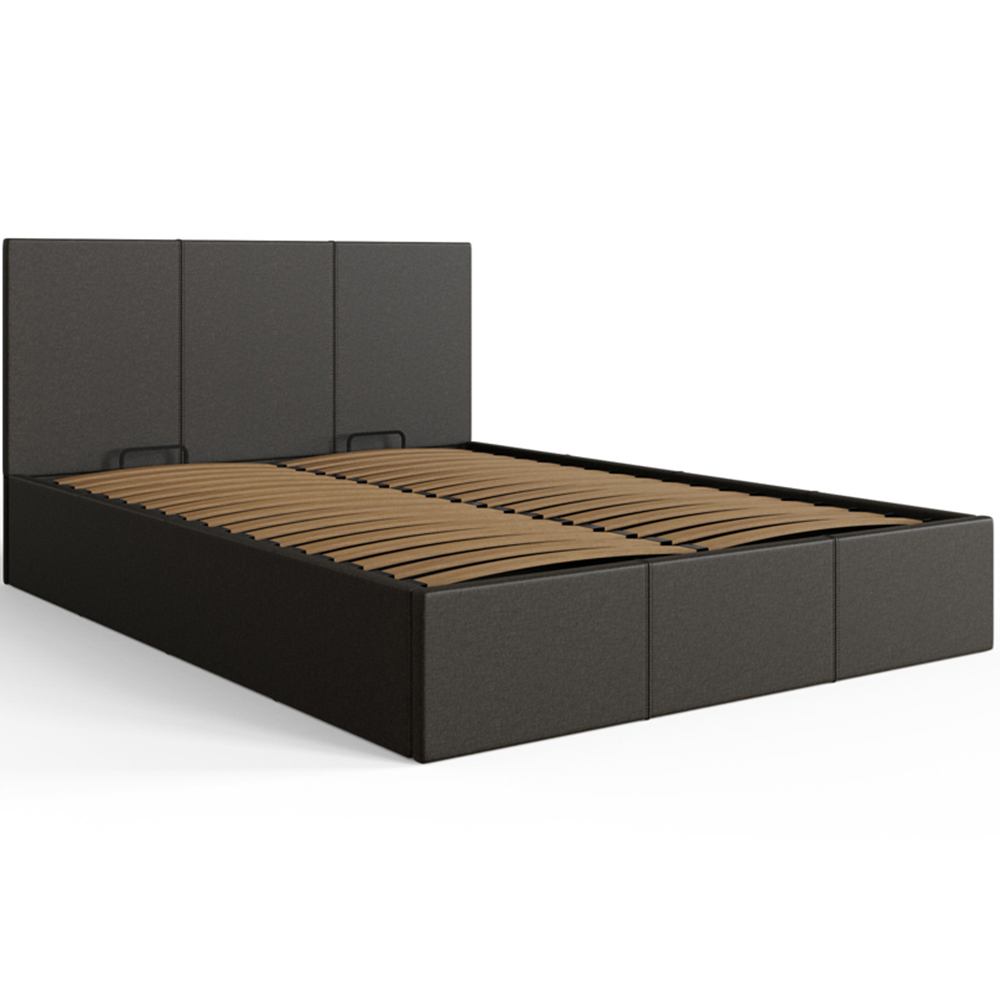 GFW Small Double Grey End Lift Ottoman Bed Image 2