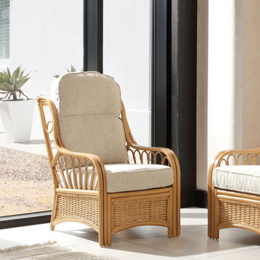 Desser Furniture Vale 3 Seater Light Oak Athena Plain Suite Image 7