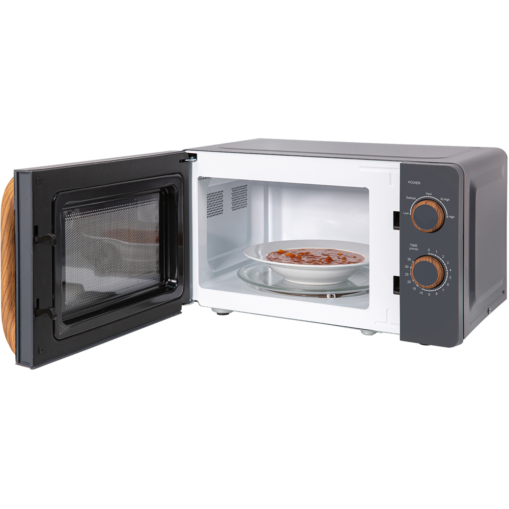 Russell Hobbs RHMM713G-N Grey 17L Scandi Compact Manual Microwave 700W Image 3