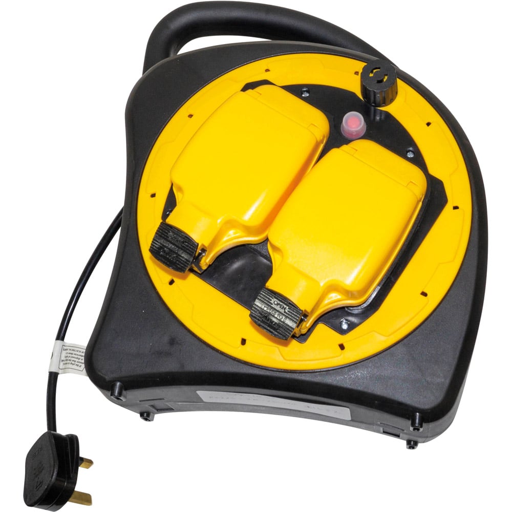 Eagle Black 13A 2 Gang IP54 Weatherproof Reel 25m Image 2