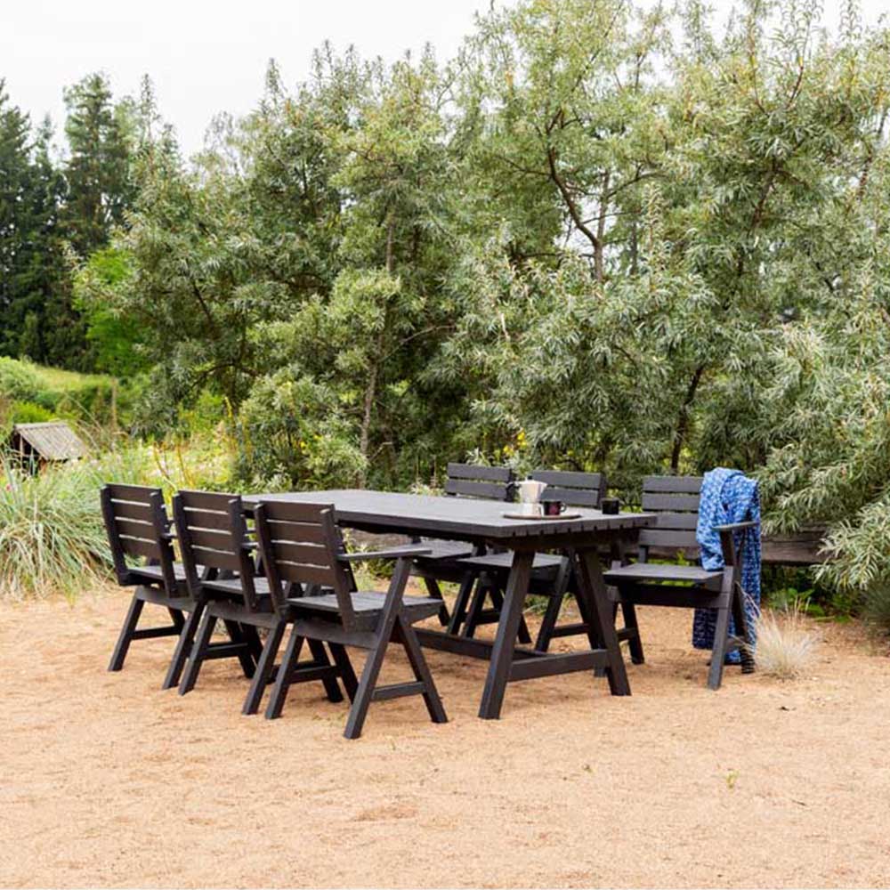 AMATA Usma 8 Seater Nordic Dining Table Black Image 3