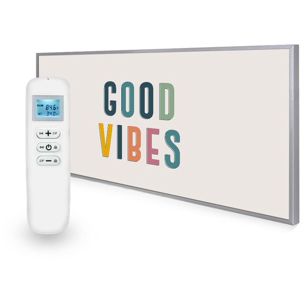 Mirrorstone Nexus Good Vibes Quote Wi-Fi Infrared Heating Panel 700W 595 x 1195mm  Image 2