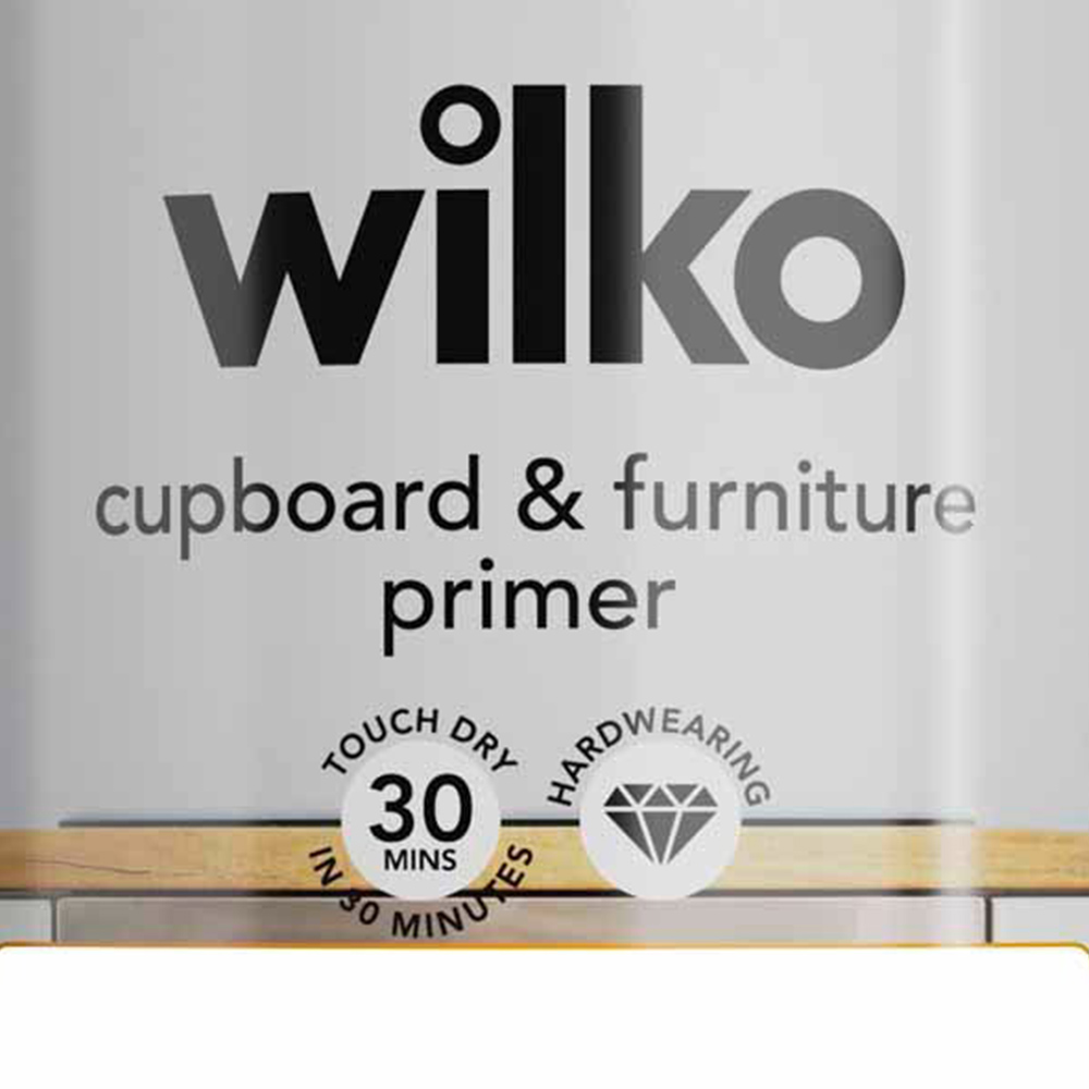 Wilko Quick Dry White Cupboard & Furniture Primer 750ml Image 3