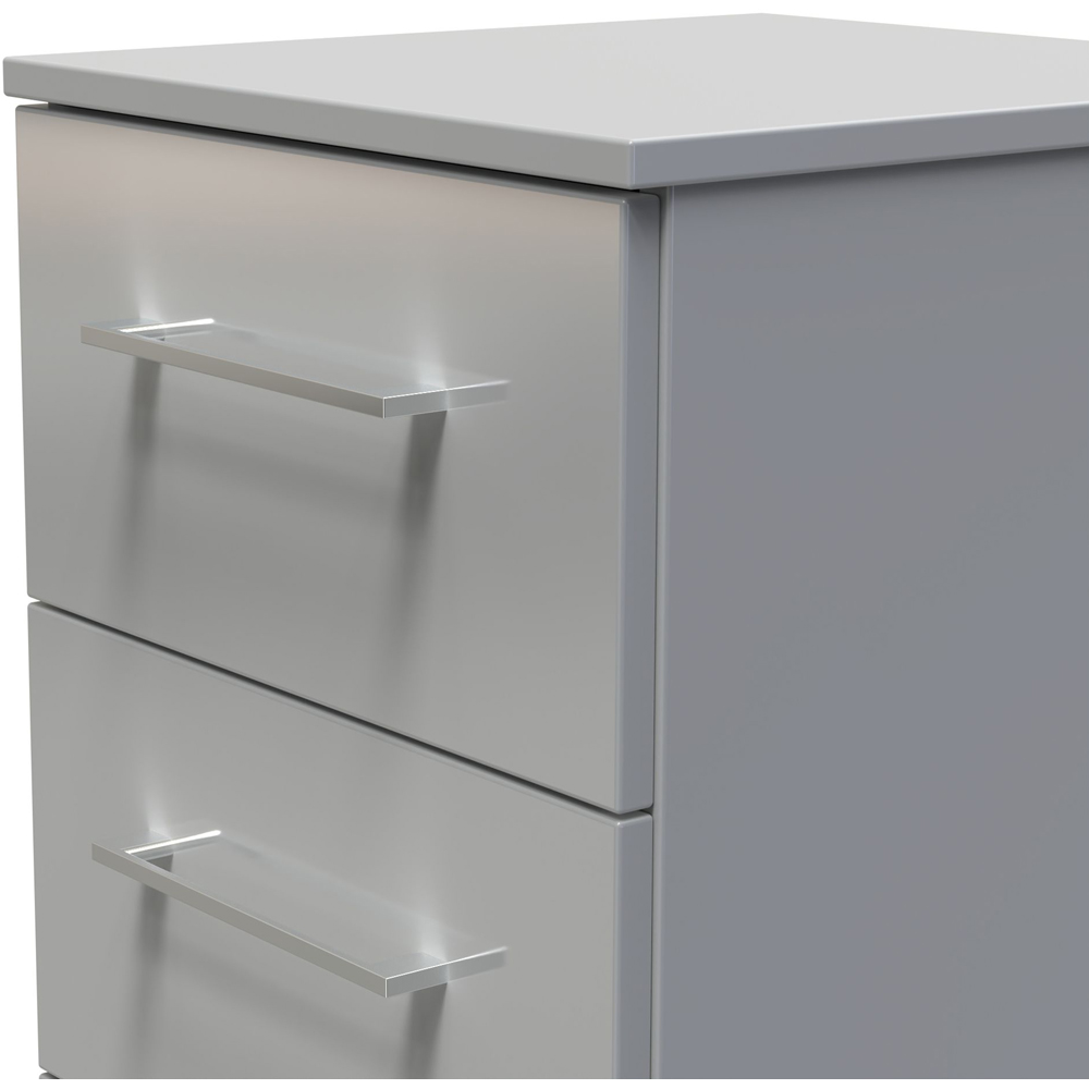 Crowndale Worcester 5 Drawer Uniform Grey and Dusk Grey Tallboy Ready Assembled Image 5