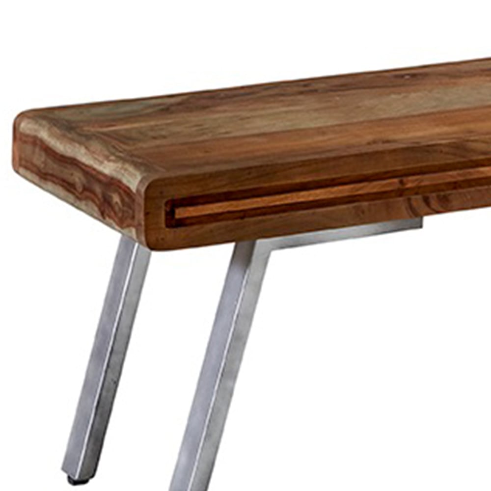 Brooklyn Aleiny 2 Seater Hardwood Dining Bench Image 3