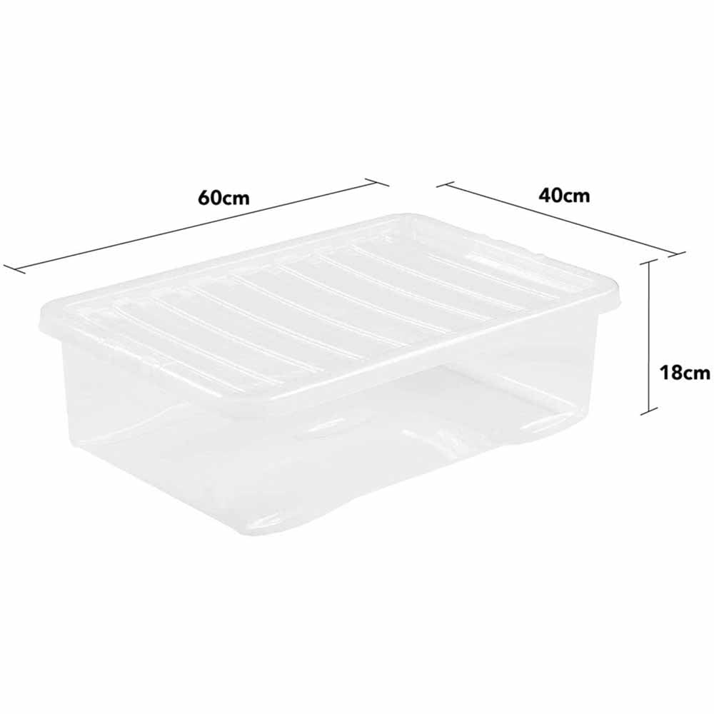 Wham 32L Crystal Storage Box with Lid 5 Pack Image 7