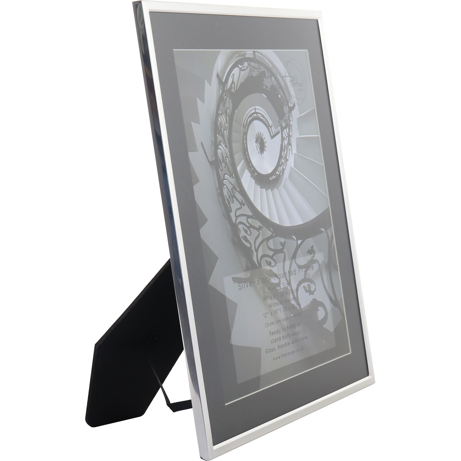 The Port. Co Gallery Silver Metallic Mounted Photo Frame 10 x 8 inch Image 2