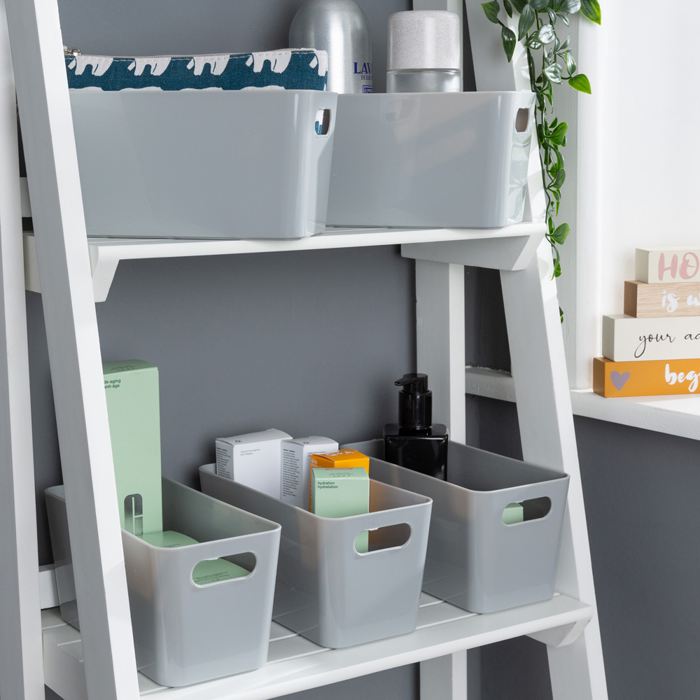 Wham Grey 6.01 Rectangular Studio Basket 5 Pack Image 2