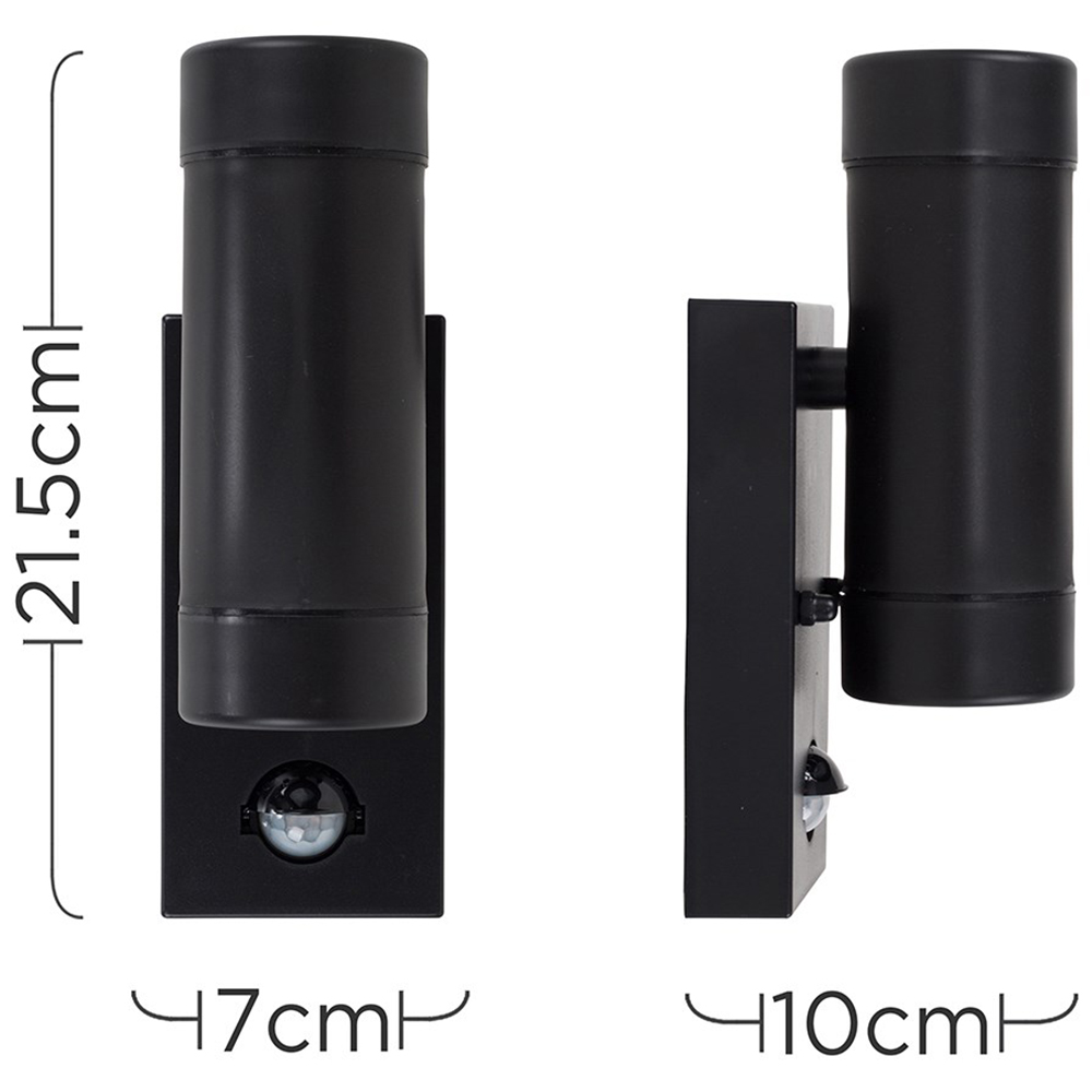ValueLights Trenley Black Outdoor Light with PIR Image 5