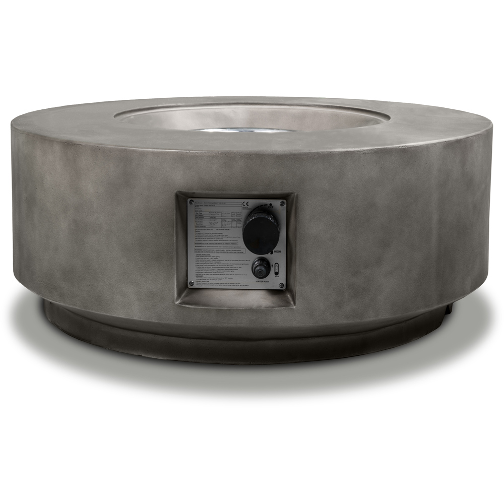 Centurion Fusion Dark Grey Lavish Patio Gas Fire Pit with Stone Finish Image 2