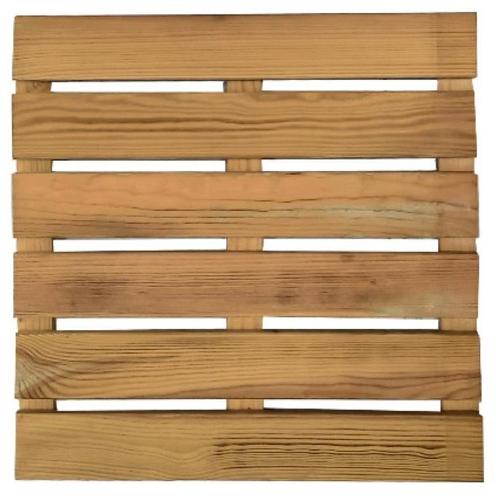 Snowdon Timber Pressure Treated Garden Deck Tile 400 x 400 x 35mm 25 Pack Image 2