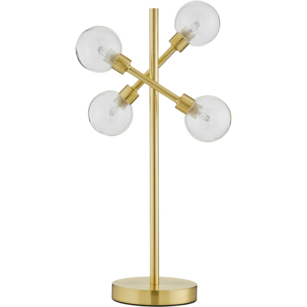 Inlight Sola Brass Clear Glass Table Lamp Image 1