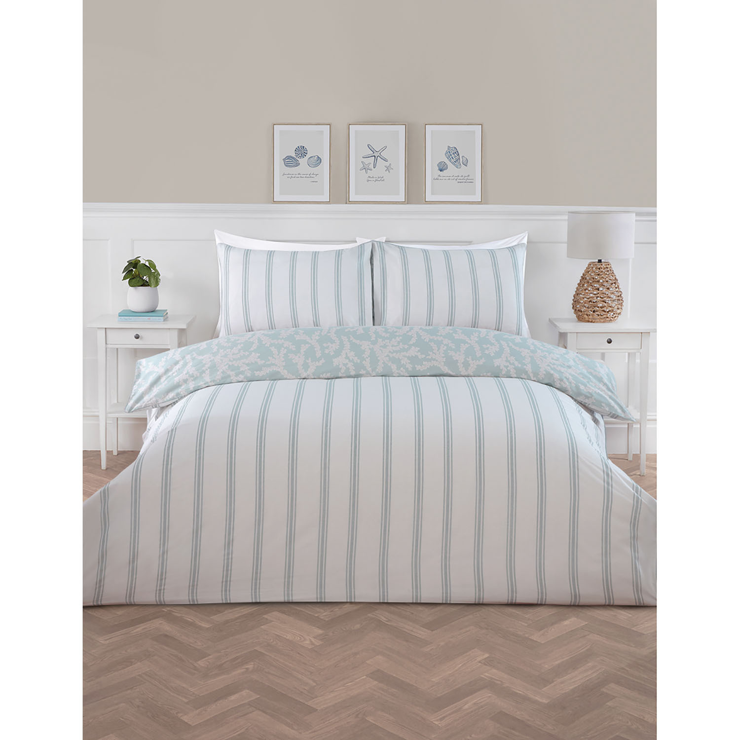 Coral Cove Duvet Set - Blue / Double Image 2